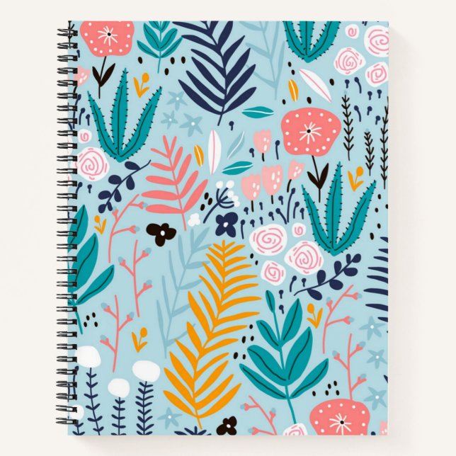 Flower pattern notebook (Front)