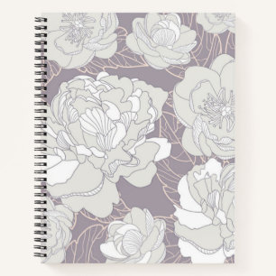 Flower pattern notebook