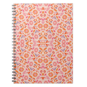 Flower pattern notebook
