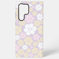Flower Pattern - Pastel Pink, Yellow and Purple