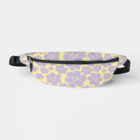 Flower Pattern - Pastel Yellow and Purple