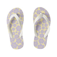 Flower Pattern - Pastel Yellow and Purple