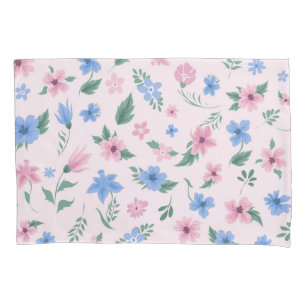 Flower pattern pillowcase