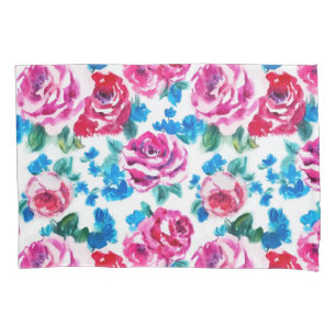 Flower pattern pillowcase