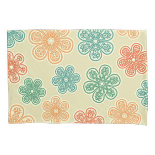 Flower pattern pillowcase
