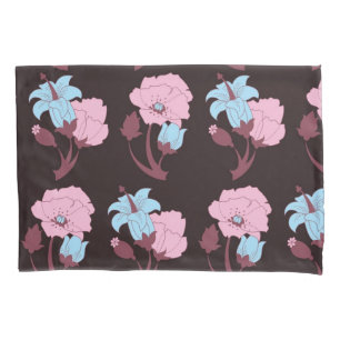 Flower pattern pillowcase