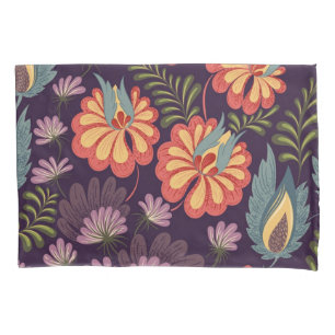 Flower pattern pillowcase