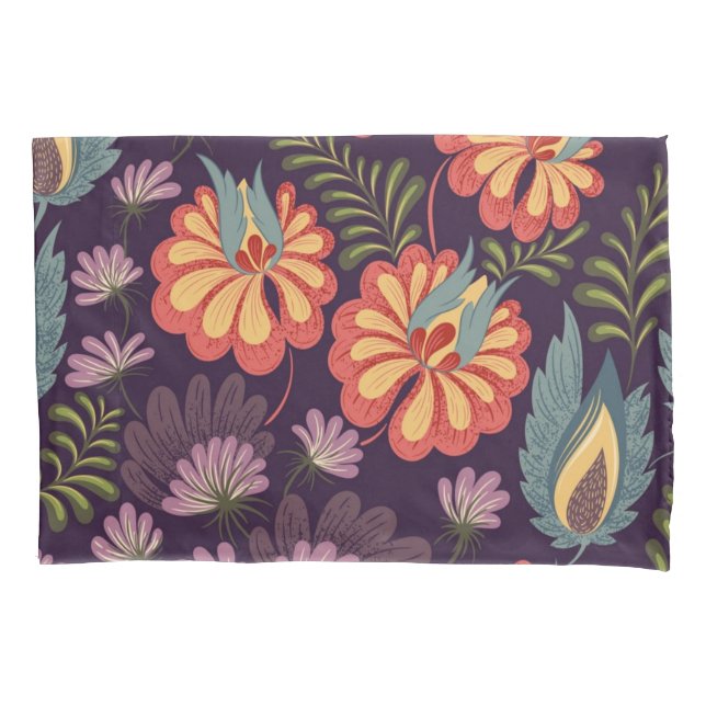 Flower pattern pillowcase (Front)