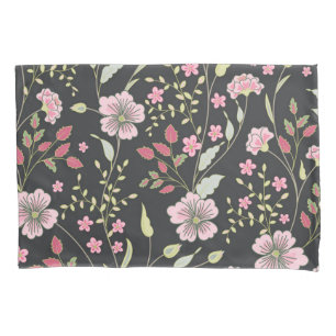Flower pattern pillowcase