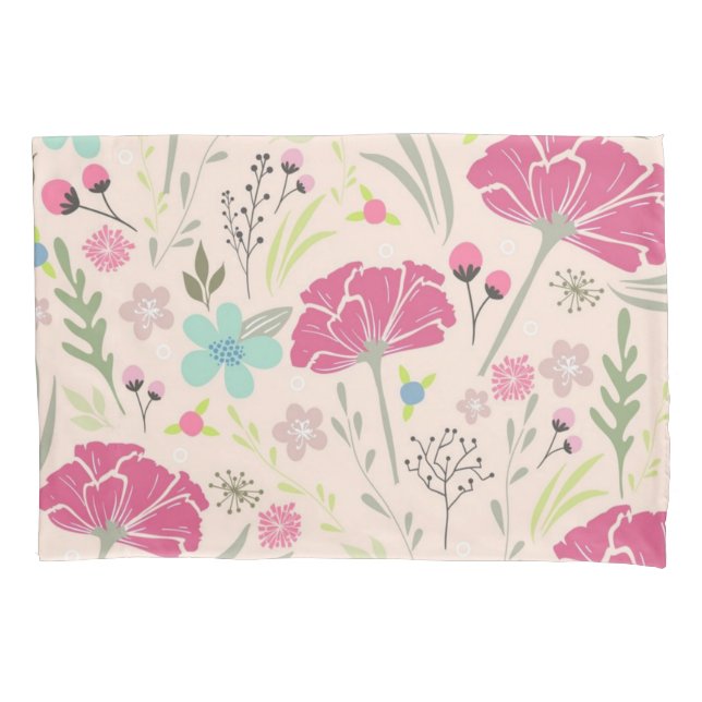 Flower pattern pillowcase (Front)