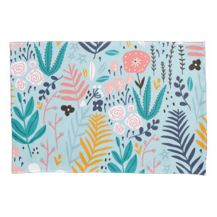 Flower pattern pillowcase
