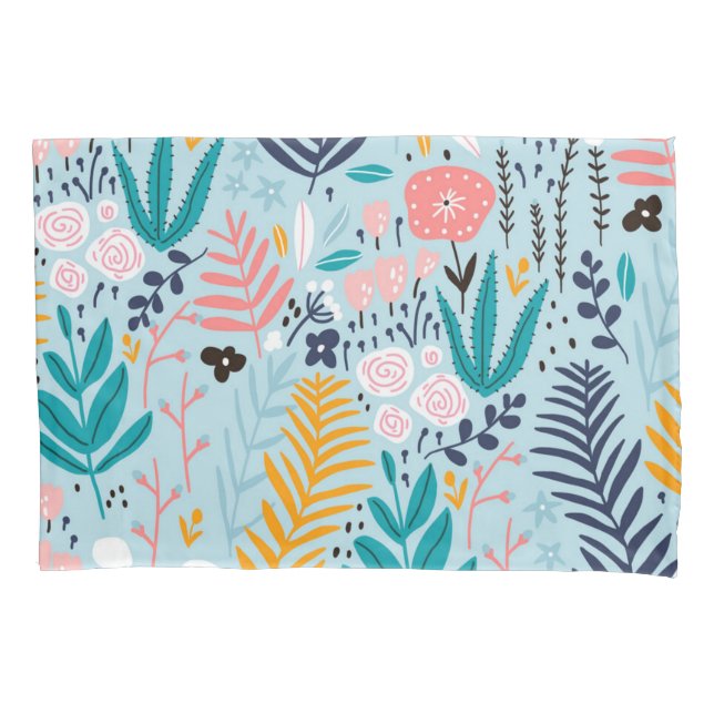 Flower pattern pillowcase (Front)