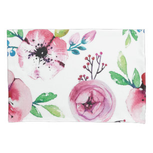 Flower pattern pillowcase
