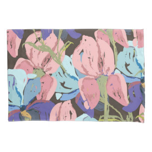 Flower pattern pillowcase