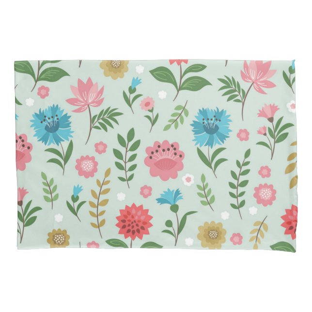 Flower pattern pillowcase (Front)