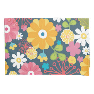 Flower pattern pillowcase