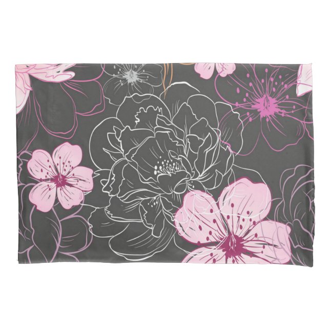 Flower pattern pillowcase (Front)