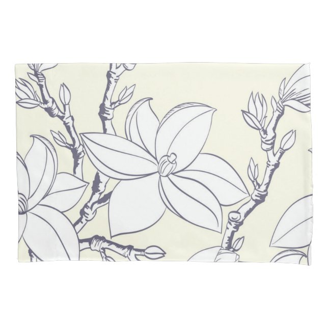 Flower pattern pillowcase (Front)