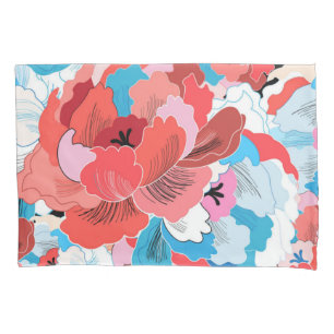 Flower pattern pillowcase