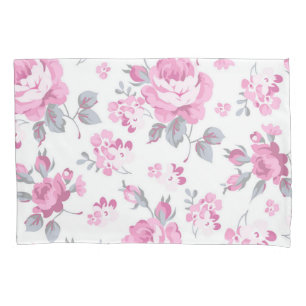 Flower pattern pillowcase