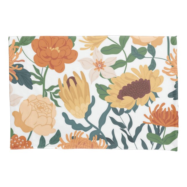 Flower pattern pillowcase (Front)