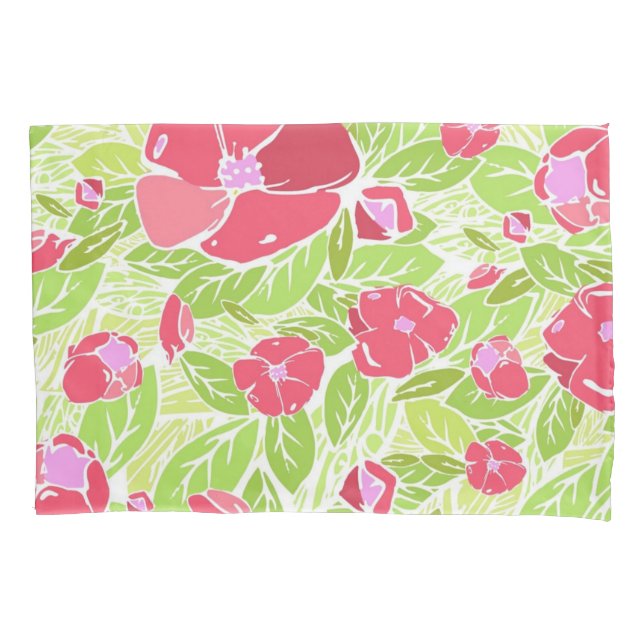 Flower pattern pillowcase (Front)