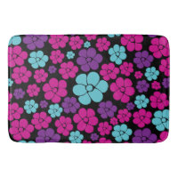 Flower Pattern - Pink, Purple, Blue and Black