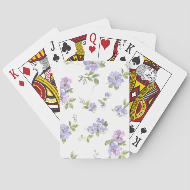 Flower pattern playing cards (Back)