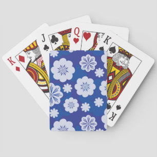 flower pattern playing cards