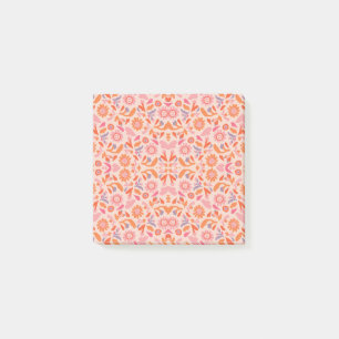 Flower pattern post-it notes
