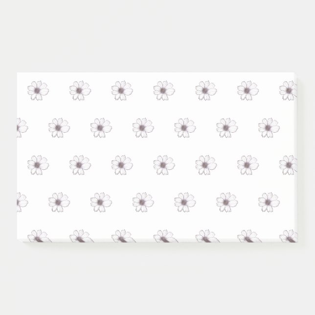 Flower Pattern Post-it Notes (Front)