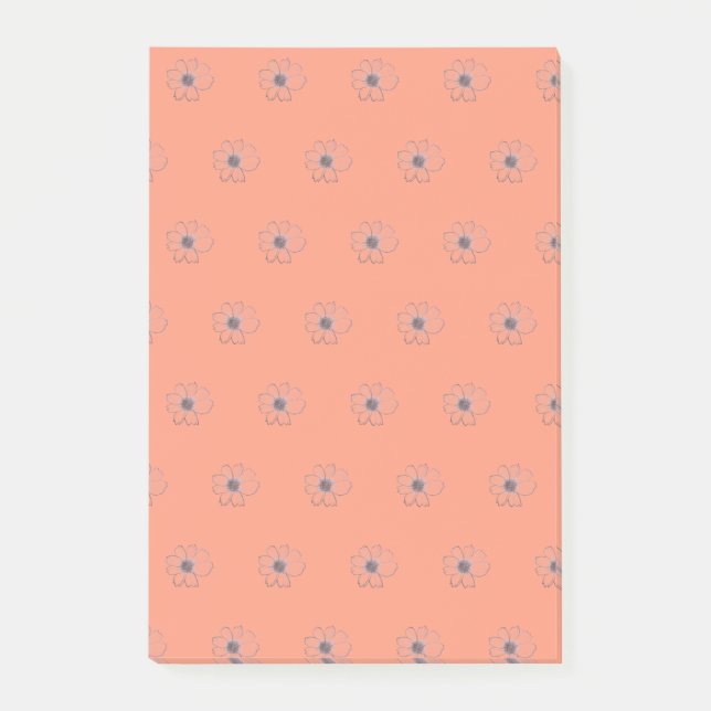 Flower Pattern Post-it Notes (Front)