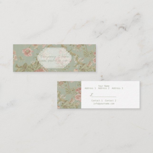 Flower Pattern - Price Tag, Business Card (Front/Back)