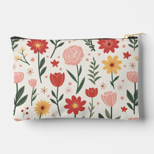 Flower pattern Print Cut Sew Bag (Back)