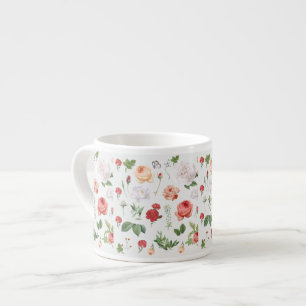 Flower Pattern, Rose Espresso Cup