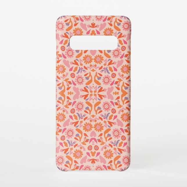 Flower pattern samsung galaxy case (Back)