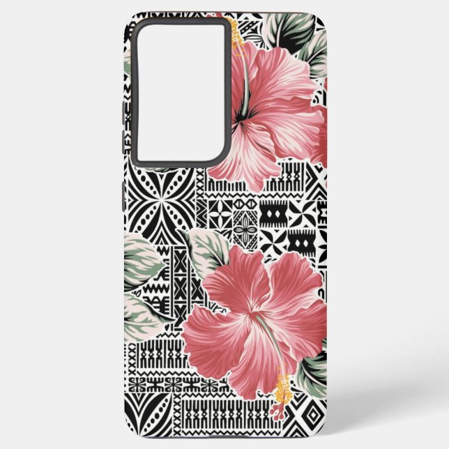 Flower pattern samsung galaxy s21 ultra case (Back)