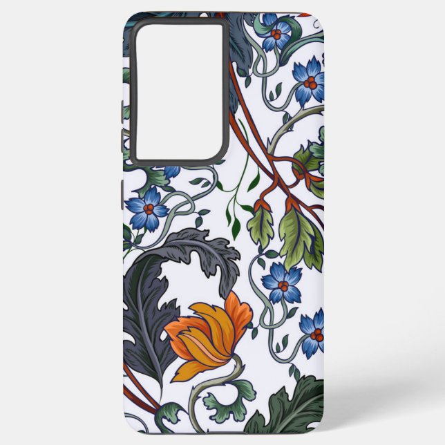 Flower pattern samsung galaxy s21 ultra case (Back)