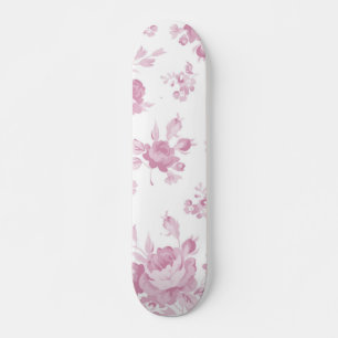 Flower pattern skateboard