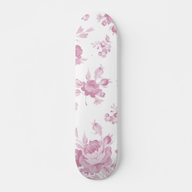 Flower pattern skateboard (Front)