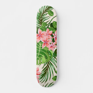 Flower pattern skateboard