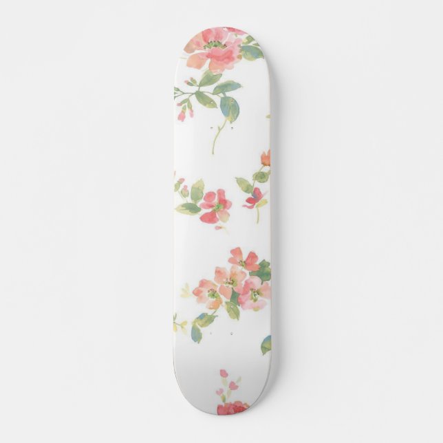 Flower pattern skateboard (Front)