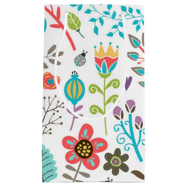 Flower pattern small gift bag (Front)