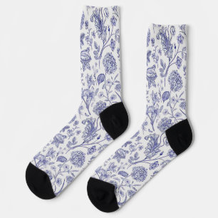 Flower pattern socks