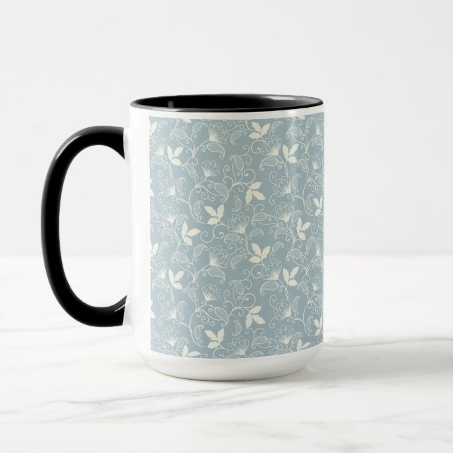 Flower Pattern Spring Floral Combo Mug (Left)
