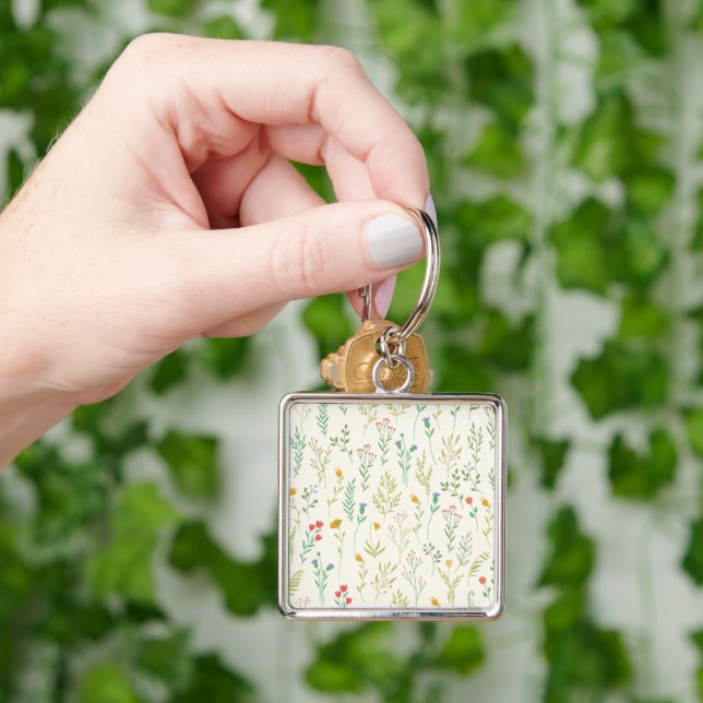 Flower Pattern Spring Floral Key Ring (Hand)