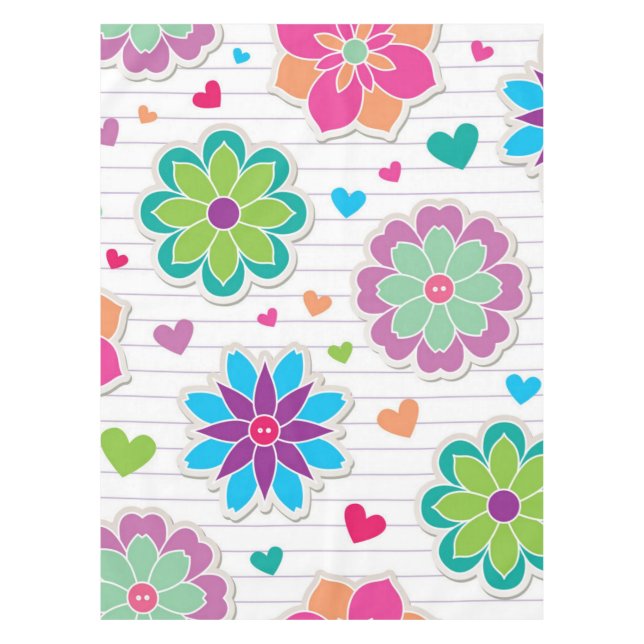 Flower pattern tablecloth (Front)