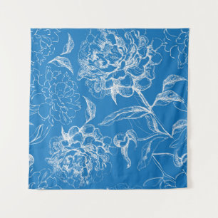 Flower pattern tapestry