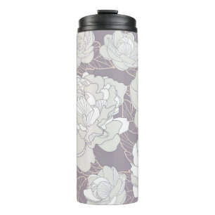 Flower pattern thermal tumbler