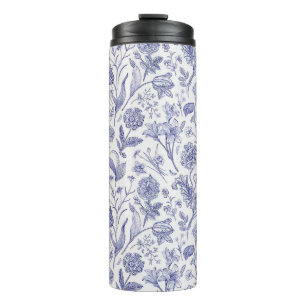 Flower pattern thermal tumbler